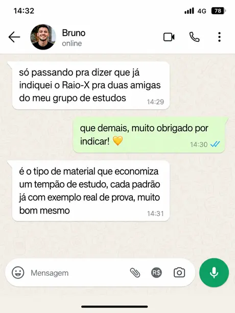 Depoimento de comprador do Raio-X da FGV